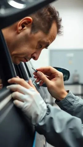 車のドアエッジの塗装修理費用の確認イメージ